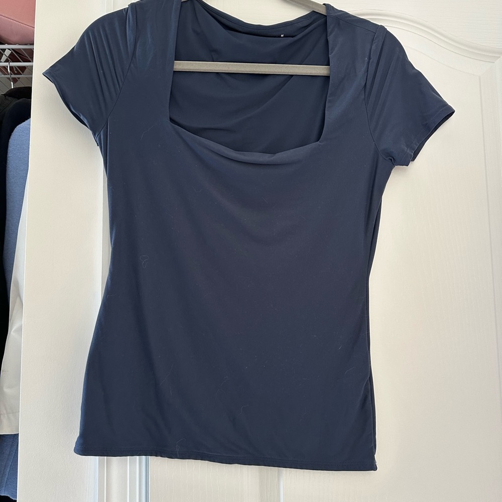 Abercrombie & Fitch Dark Blue Short Sleeve Top
